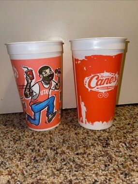 Pair of Pink Post Malone Canes Cups